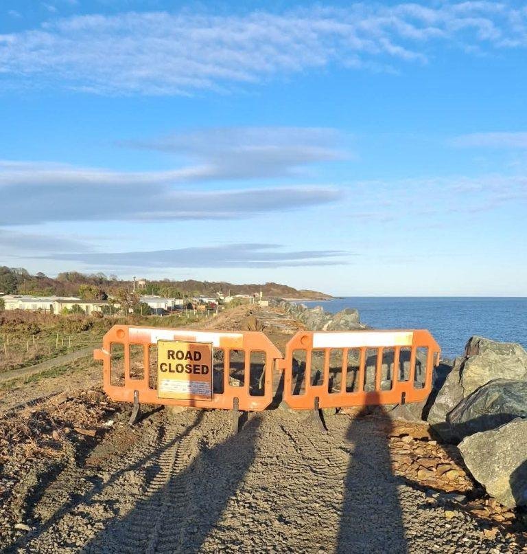 Coastal Walk Section Closed Due To Storm Damage